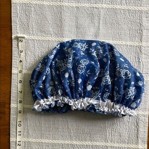 Blue and White sleeping bonnet